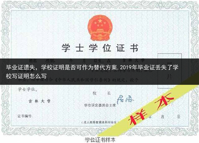 毕业证遗失，学校证明是否可作为替代方案,2019年毕业证丢失了学校写证明怎么写