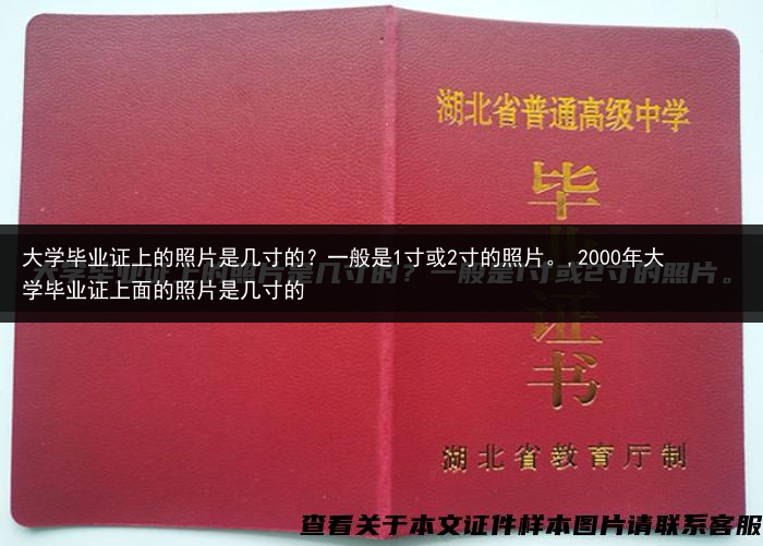大学毕业证上的照片是几寸的？一般是1寸或2寸的照片。,2000年大学毕业证上面的照片是几寸的