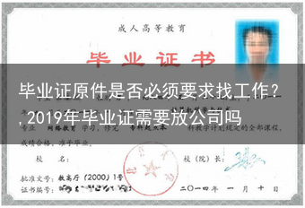 毕业证原件是否必须要求找工作？,2019年毕业证需要放公司吗