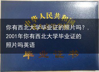 你有西北大学毕业证的照片吗？,2001年你有西北大学毕业证的照片吗英语